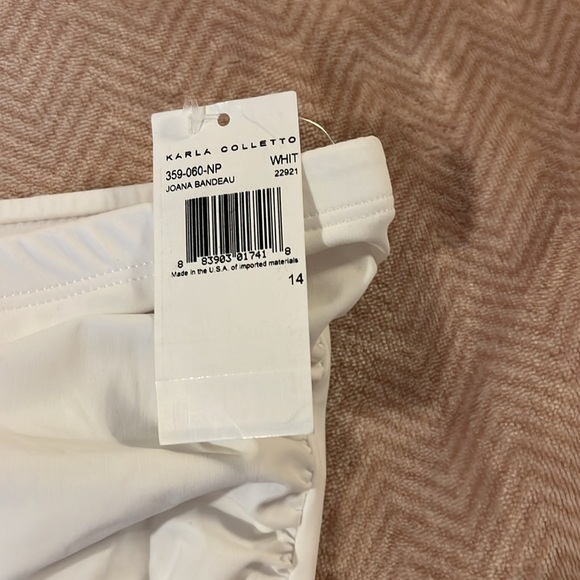Karla Colletto Bandaeu Bathingsuit, BNWT - Picture 2 of 6